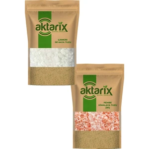 İri Öğütmelik Tuz Seti 1 kg ( 500 gr İri Kaya Tuzu + 500 gr İri Himalaya Tuzu )