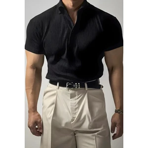 Jabbel Old Money Derin V Yakalı Erkek Tshirt