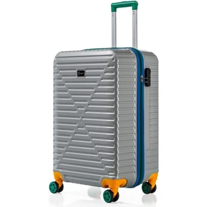 Kabin Boy %100 Polikarbon Valiz 4x2 Teker Gri 1088