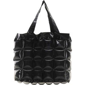 Kadın Plaj Çantası Siyah Şişme Omuz Çanta Plj01