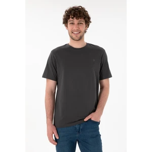 U.S. Polo Assn. Erkek Antrasit Basic Tişört 50294224-VR006