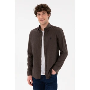 U.S. Polo Assn. Erkek Kahverengi Gömlek Basic 50296757-VR029
