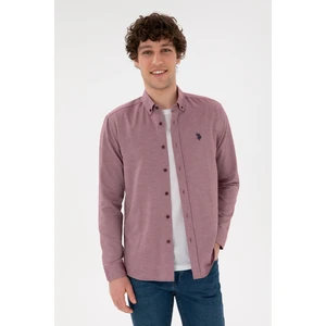 U.S. Polo Assn. Erkek Bordo Gömlek Basic 50296777-VR014