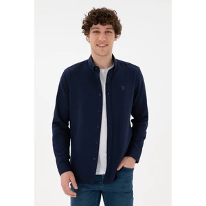 U.S. Polo Assn. Erkek Lacivert Gömlek Basic 50296777-VR033