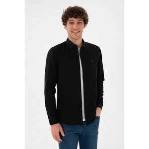 U.S. Polo Assn. Erkek Siyah Gömlek Basic 50296777-VR046