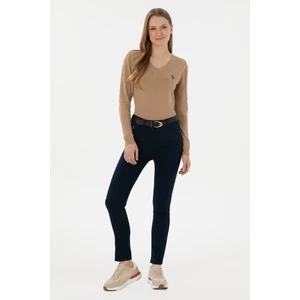 U.S. Polo Assn. Kadın Lacivert Pantolon (Kanvas-Chino) 50298498-VR033