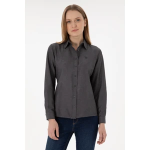 U.S. Polo Assn. Kadın Antrasit Gömlek Basic 50297002-VR006