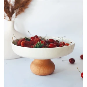 Madas Design Sunumluk,meyvelik,kurabiyelik,ayaklı Sunumluk,porselen Tabak,