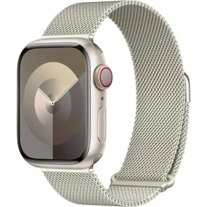 MMP Shop Watch Seri 10 42MM Uyumlu Paslanmaz Hasır Örgü Metal Mıknatıs Kordon