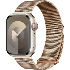 MMP Shop Watch Seri 10 42MM Uyumlu Paslanmaz Hasır Örgü Metal Mıknatıs Kordon