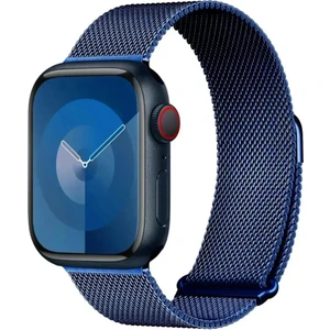 MMP Shop Watch Seri 10 46MM Uyumlu Paslanmaz Hasır Örgü Metal Mıknatıs Kordon