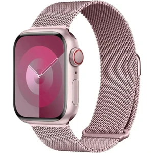 MMP Shop Watch Seri 10 46MM Uyumlu Paslanmaz Hasır Örgü Metal Mıknatıs Kordon