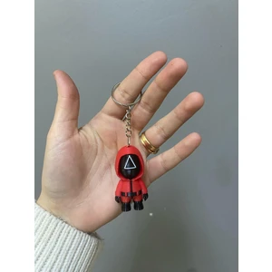 Squid Game Üçgen Asker Anahtarlık