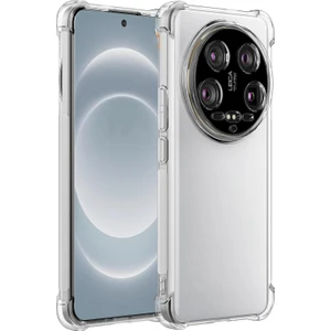 Caseworld Xiaomi Mi 14 Ultra Kapak Kamera Korumalı Airbag Antishock Köşe Korumalı Şeffaf Silikon Kılıf