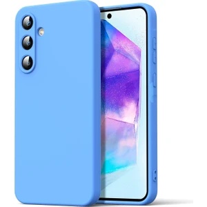 Bilişim Akademi  Samsung Galaxy A16 5g Kılıf Silikon Kılıf Yumuşak Kılıf Içi Kadife Lansman - Mavi