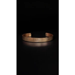 Saf Bakır El Işlemesi Bileklik Çizgili – Şıklık ve Sağlık Bir Arada