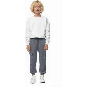 Trend Bebe Butik Beli Lastikli Erkek Çocuk Jogger Eşofman Altı Kargo Cepli Unisex  Eşofman Altı