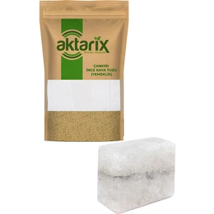 100 gr Öğütülmüş Çankırı Kaya Tuzu Yemeklik + Büyük Boy Çankırı Tuz Sabunu