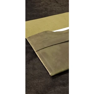 MAT DERİ Macbook Çantası Yeşil Gerçek Deri El Yapımı Macbook Kılıfı Özel Dikiş Seçenekli