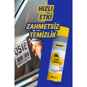 Etiket Sökücü Sprey 200 ml - Güçlü Yapışkan Temizleyici, Etiket ve Sticker Sökücü