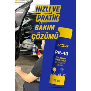 Pr-40 Çok Amaçlı Bakım Spreyi 200 ml - Çok Yönlü Kullanım, Hızlı ve Etkili Bakım Çözümü Wd-40