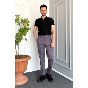Erkek Klasik Gabardin Likralı Keten Pantolon