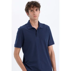 %100 Pamuk Regular Fit Polo Yaka Kısa Kollu Basic Düz Pike Kumaş Tişört C1293AX25SP