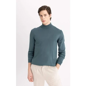 Slim Fit Dar Kesim Yarım Balıkçı Yaka Triko Kazak B7851AXNS