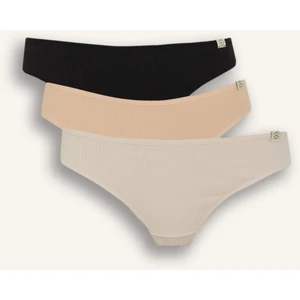 Ribana 3'lü Askılı Slip Külot-Fall in Love E4896AX25SP