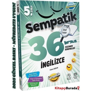 5.sınıf Sempatik Ingilizce 36 Haftalık Kazanım Denemeleri