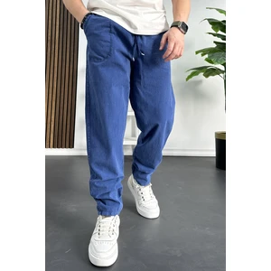 Erkek Baggy Kalıp Pantolon Mavi EDW130