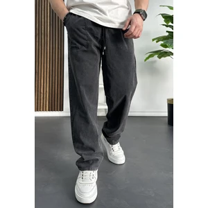 Erkek Baggy Kalıp Pantolon Antrasit Edw130