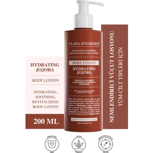 Hydrating Jojoba Vücut Losyonu 200ml – Nemlendirici, Yatıştırıcı, Besleyici Normal Kuru Cilt Vegan