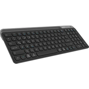 KB-BT90 Siyah/gri Bluetooth+ 2.4ghz Telefon Tablet Standlı Şarjlı Q Mac/win/android/ıos Uyumlu Kablosuz Klavye