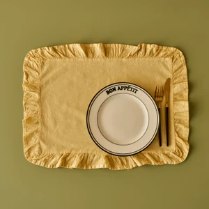 Bella Maison %100 Pamuk Elegance Amerikan Servis Sarı (35x45 cm)