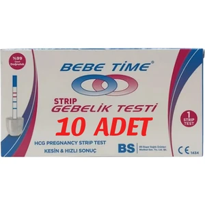 Bebe Time Strip Testi 10 Adet