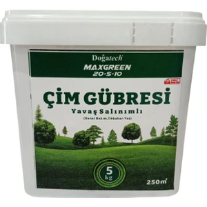 Maxgreen 20-5-10 Çim Bakım Gübresi Yavaş Salınımlı | 5 kg