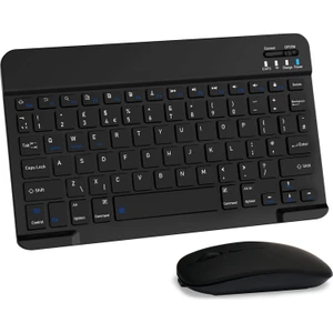M.tk moveteck Üniversal Tablet Telefon iPad Tüm Cihazlara Uyumlu Kablosuz Taşınabilir Renkli Bluetooth Klavye ve Mause Seti