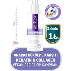 Besleyici Onarıcı ve Dökülme Karşıtı Keratin & Collagen Saç Bakım Şampuanı 400 ml