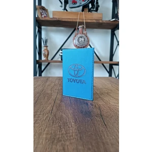 Efe Deri Toyota Deri Dikişli Araç Ruhsat Kılıfı Kabı Ruhsatlık Ruhsat Koruyucu