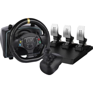 Ps4 Ps3 Pc Xbox One/s/x Ns Uyumlu 1080• Oyuncu Direksiyon Seti Manuel Vites Çift Motorlu 3 Pedallı