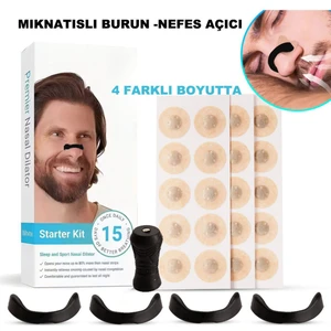 Horlamayı Azaltıcı Mıknatıslı Burun Bandı - Dilatörü 4'lü Set