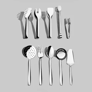 Sahra Sade 10 Parça Paslanmaz Çelik Servis Takımı