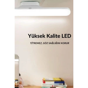 Mıknatıslı Şarjlı LED Işık Micro USB Şarjlı Kablosuz LED Lamba 3 Farklı Işık LED Aplik Dimlenebilir