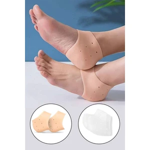 Topuk Gömleği Topuk  1 Çift Silikon Esnek Ayak Çatlak Tabanlık Nasır Çorabı Topukluk