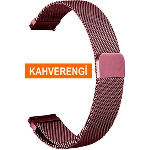 Huawei Watch Gt Gt2 Gt3 42MM Kasa Model Uyumlu 20MM Mıknatıslı Hasır Saat Kordonu MIKHSR20