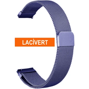 Huawei Watch Gt Gt2 Gt3 42MM Kasa Model Uyumlu 20MM Mıknatıslı Hasır Saat Kordonu MIKHSR20
