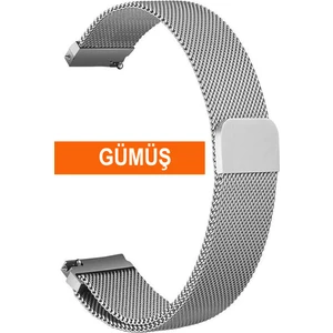 Huawei Watch Gt Gt2 Gt3 42MM Kasa Model Uyumlu 20MM Mıknatıslı Hasır Saat Kordonu MIKHSR20