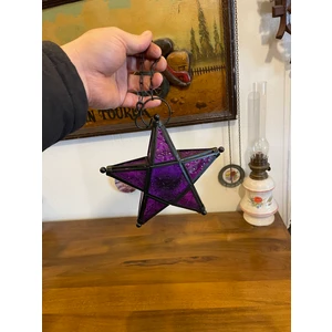 Antika Ayal Metal Cam Malzemeden Mumluk