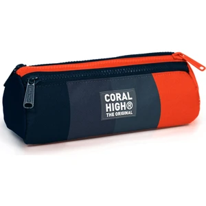 Coral High Kids Renkli Çizgili Üç Bölmeli Kalem Çantası 22098